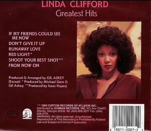 Linda Clifford - Greatest Hits (CD 1989 Curtom Records) - Picture 2 of 2