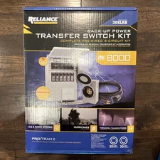 Reliance Controls 306LRK Pro/Tran 2 30-Amp 6-Circuit Manual Transfer Switch Kit