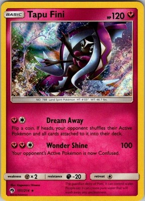 Tapu Fini Holo Holo Rare SM - Lost Thunder 151/214 MP