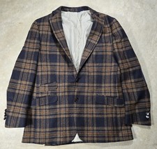 Brooks Brothers Sport Coat Jacket Blazer Regent Fit 42R Plaid Equestrian Horse