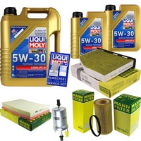 Inspektionspaket Liqui Moly Longlife 5W-30 FüR Audi TT 2.0 TTS Quattro 2.5 RS A3