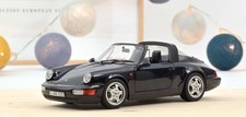 NEW NOREV 187340 1/18 Porsche 911 Carrera 4 Targa 1991 Metallic Blue 964 AWD