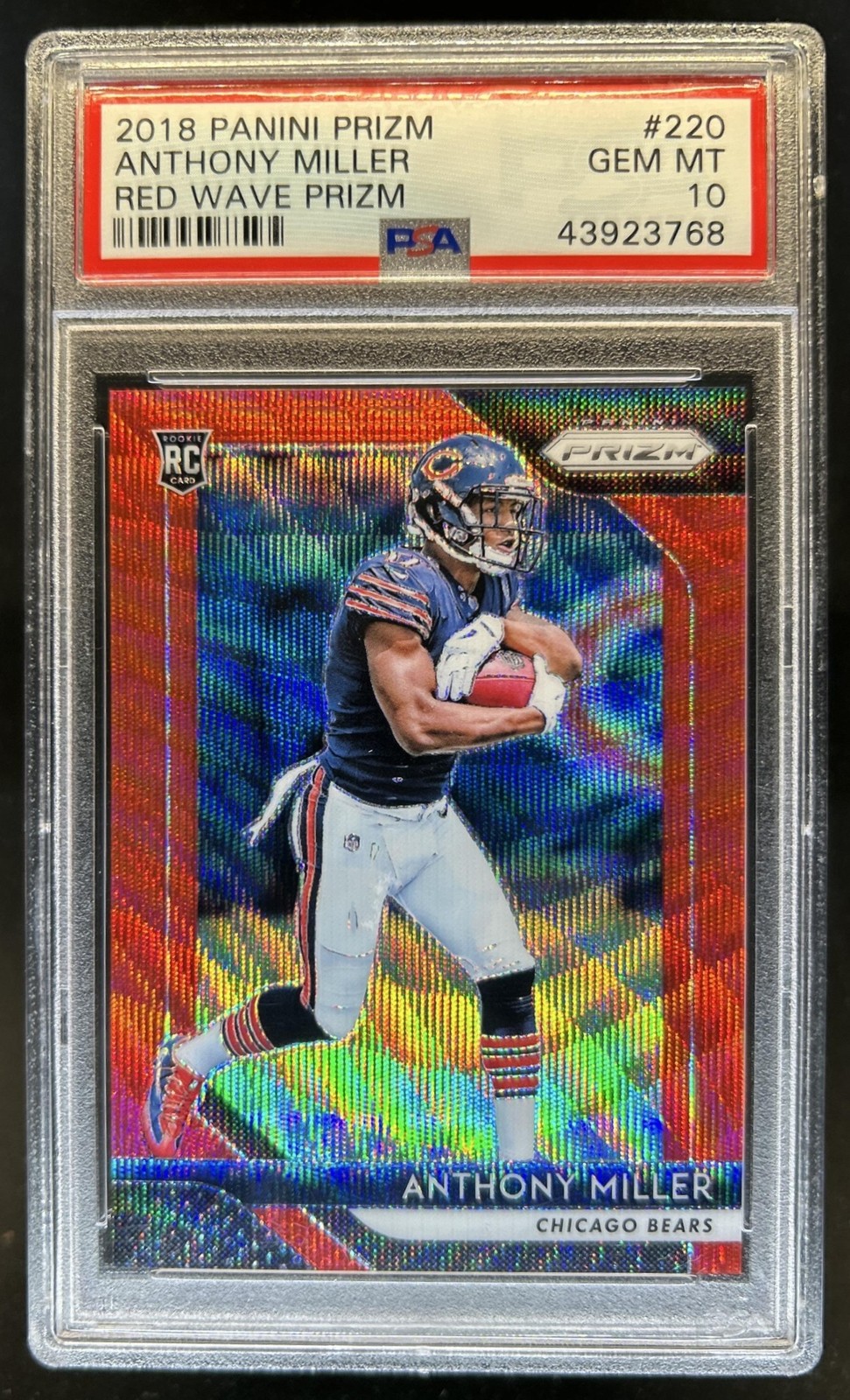 Anthony Miller Panini Prizm #220 Red Wave