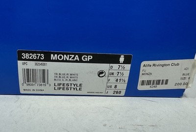 Adidas Monza Racing Driving Blue Suede Shoes Men display picture 1
