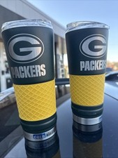 NFL Green Bay Packers 2-24oz cold/hot stainless steel vacuum insulated tumblers