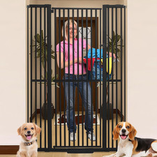 71 Inch Extra Tall Pet Gate for Cats, 29.5-48" Adjustable Wide Dog Gates, Pressu