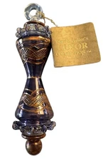 Kurt Adler Luxor Collection Egyptian Glass Christmas Ornament With 24K Gold Trim