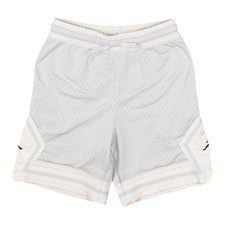 Jordan Shorts Kids MEDIUM White Basketball Diamond Mesh Jumpman Sports Size M