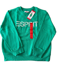 Costco ESPRIT Green Crewneck Fleece Sweatshirt - Size MEDIUM - Retro 80s Viral