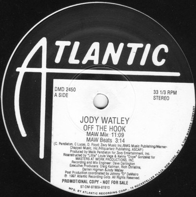 Jody Watley - Off The Hook - Used Vinyl Record 12 - Promo - G12170z