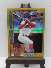 2019 Topps Chrome FRANCISCO LINDOR 1984 Insert Gold Refractor #'d 14/50