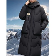 Oversize Winter Women New Casual Long Jackets Thicken Hooded Coat medium size