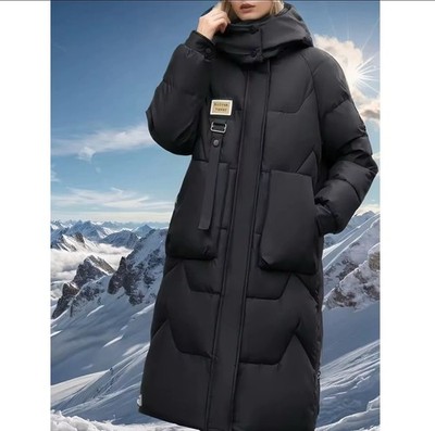 Oversize Winter Women New Casual Long Jackets Thicken Hooded Coat  medium size