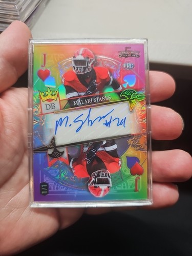 Malaki Starks 1/1 Auto Mirror Rainbow Autographed NICE CARD!