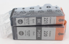 Genuine OEM Canon PG-220 Black  CL-221 Ink CL-221bk