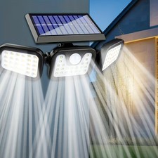 74 LED Solar Power Motion Sensor Security Light with 360° IP65 Waterproof Design