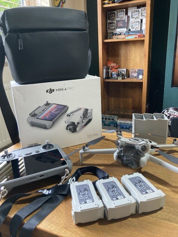 DJI Mini 4 Pro Fly More Combo Camera Drone (with RC 2 Remote)