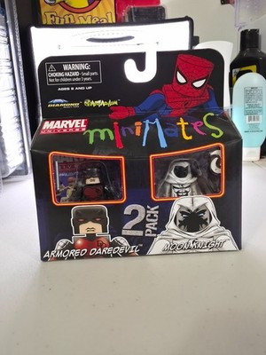 MINIMATES ARMORED DAREDEVIL MOON KNIGHT MIP RARE DIAMOND SELECT MARVEL UNIVERSE