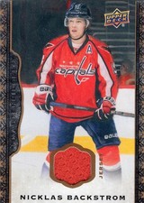 Nicklas Backstrom relic jersey patch hockey card  Capitals) 2015 Upper Deck #41