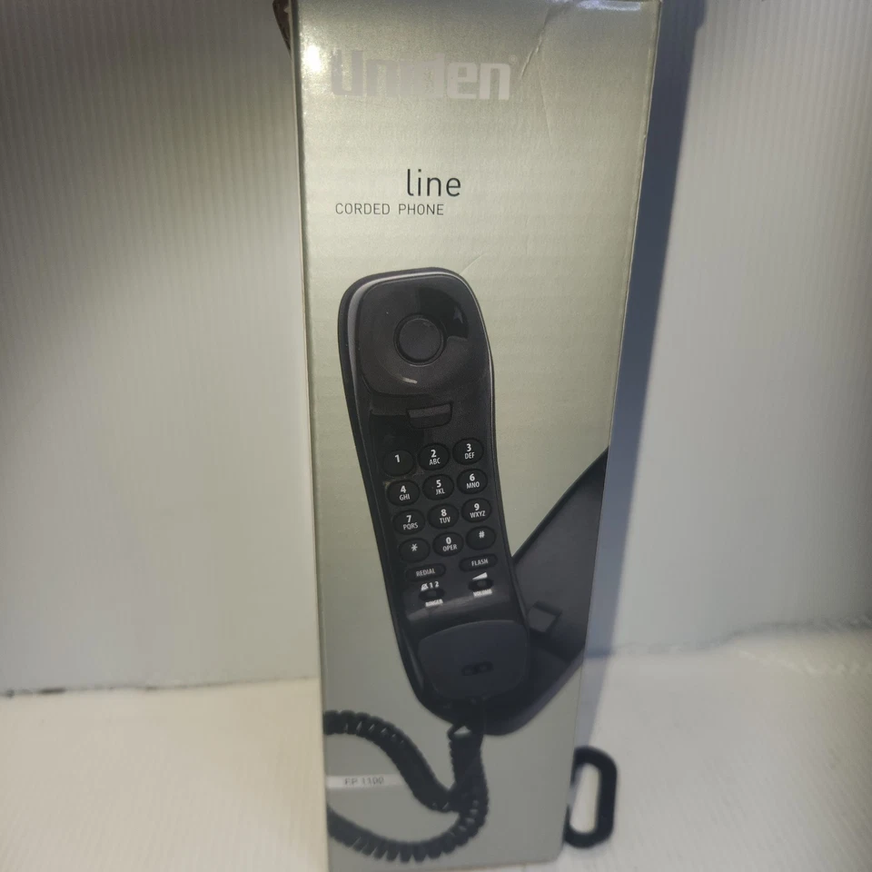 Teléfono con cable Uniden FP 1100 - Negro Línea delgada Teléfono con cable Oficina Casa Teléfono Foto 3 de 4