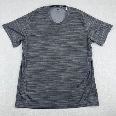 Adidas Mens Climalite Space Dye Performance T-Shirt Grey XL CV4752