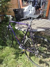 Purple Racing Bike Drop Bar Rim Mechanical Brakes Derailleur Mudguards Cage