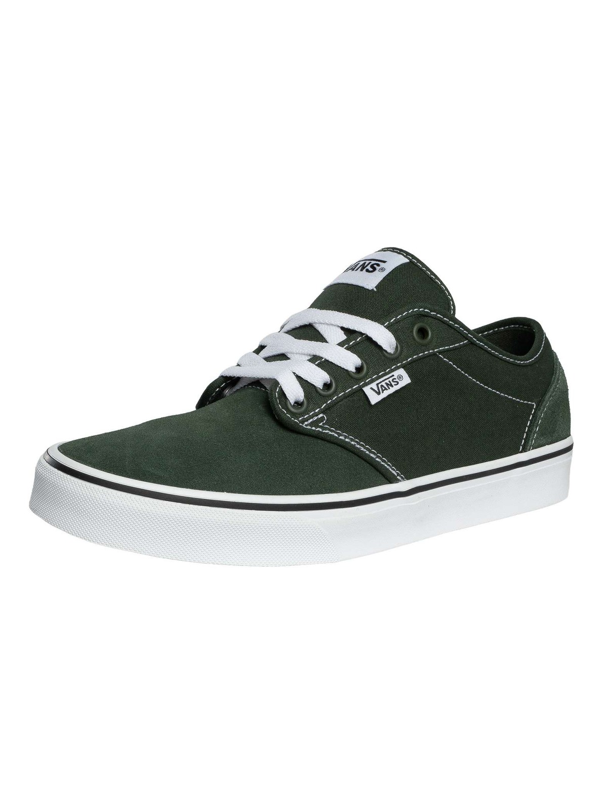 Vans de los hombres Zapatillas de lona y ante Atwood, Verde