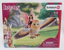 Schleich Bayla Fairy in Flight on Glam Owl 70713 RETIRED New