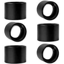 6 Pcs Black Light Socket Shade Rings, Metal Lamp Shade Collar Rings for Mediu...