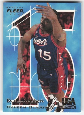 1996 Fleer USA Hakeem Olajuwon #15 USA