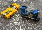 Vintage GOBots Transformers Lot Night Ranger - Race Car ~ DAMAGED READ