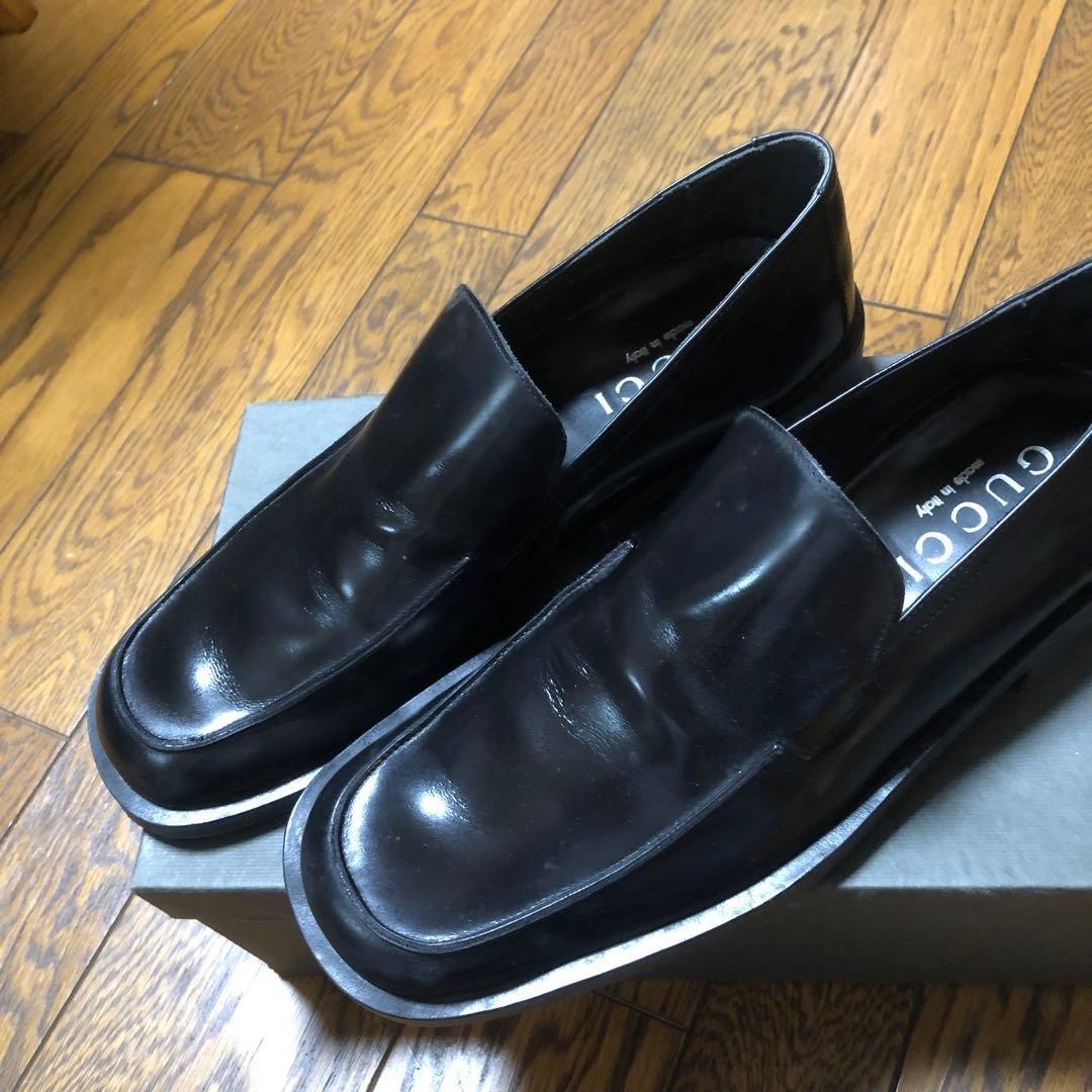 GUCCI Men's Dress Shoes Loafers Leather Black UK9.5/US10 112986c thumbnail 17
