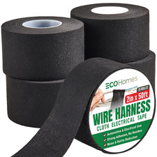 Wire Harness Cloth Electrical Tape, 2 Inch x 50 FT 5 Rolls , Automotive Wire Lo