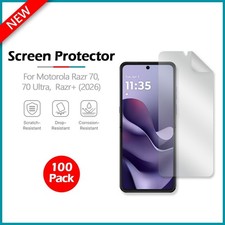 100-Pack LCD Clear Hydrogel Screen Protector for Motorola Razr  2026 