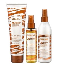 Mizani 25 Miracle Leave in Milk 8.5oz + Cream 8.5oz + Nourishig oil 4.2oz 3combo