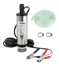Anesty Water Pump 12V Φ51mm Diesel Fuel Transfer for Water Oil Liquid