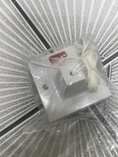 Knightsbridge 45a Dp Pull Cord Switch z neonem - biały