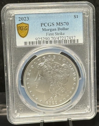 PCGS MS70 2023 Morgan One Dollar 999 Silver S$1 Coin -457