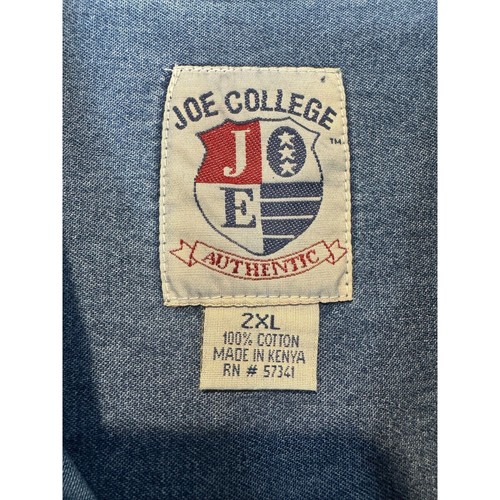 Vintage Tennessee Volunteers TN Vols NCAA Denim Button Up Shirt Men's Size XXL - Picture 3 of 4