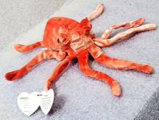 Wiggly TY Beanie Baby Octopus Plush 1998 Retired w/ Tag   Pre-owned Collectible