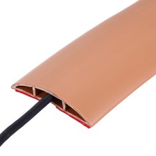 Floor Cord Cover 6ft, Cord Hider for Floor Cable Management Yellow Oak