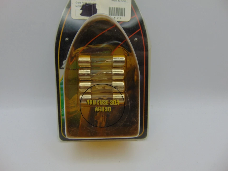 DB Link Car Audio AGU40 AGU 30 Amp Gold Edition New (3 packs of 4) 12 total Fuse - Image 2 of 4