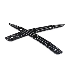 CNC Windscreen Split Windshield Side Trim Fit For Harley Touring Road Glide 15+