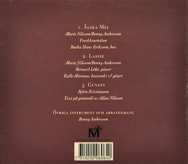 Ainbusk Singers - Älska Mej / Lassie / Gunatt | ABBA  Benny Andersson | CD - Bild 2 von 2