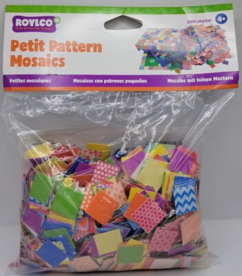 Roylco Petit Pattern Mosaics, 2000 pcs. New