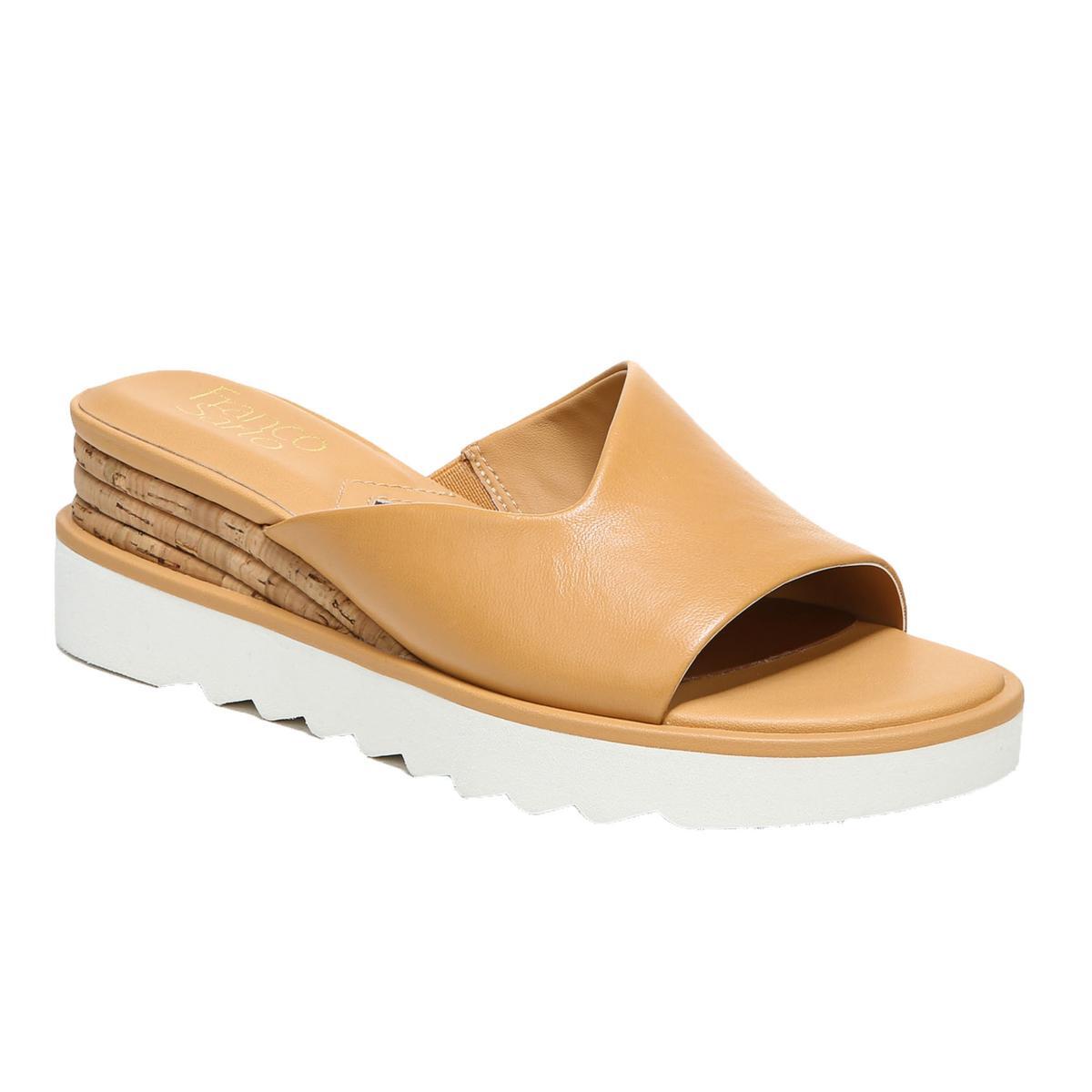 Женские босоножки-горки Franco Sarto из пробковой кожи коричневого цвета, 7 средних размеров (B, M), BHFO 0070