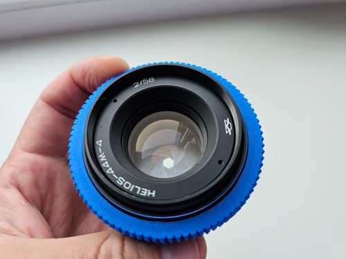 Sowjetische UdSSR Helios 44M-4 58 mm F/2.0 Prime Objektiv Custom BLAU - Bild 6 von 8