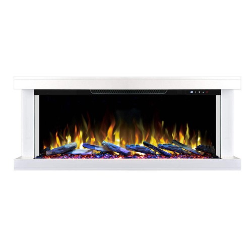 Triora Floating 3 Sided Wall Mounted Electric Fireplace - Smartphone Control - Picture 7 of 11