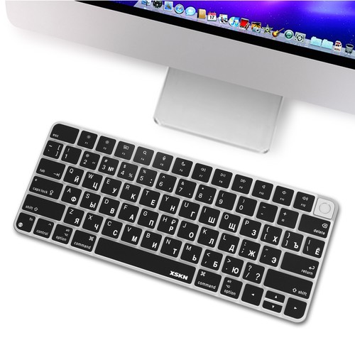 XSKN Russian Silicone Keyboard Cover Skin for 2021-2024 iMac 24" Magic Keyboard - Picture 9 of 20
