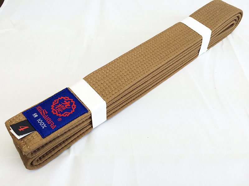 Kusakura JAPAN Judo gi CHA Obi Brown Belt JC BR | eBay